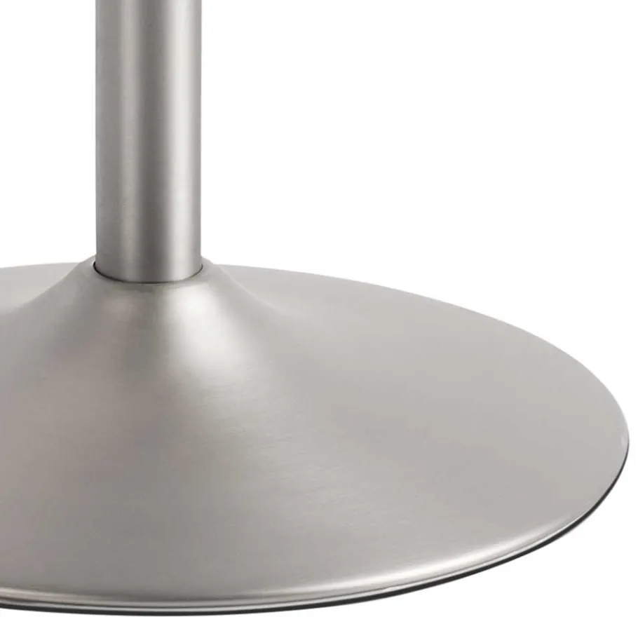 Sale Runder Barhocker aus Microfaser Taupe - Oracio Hocker