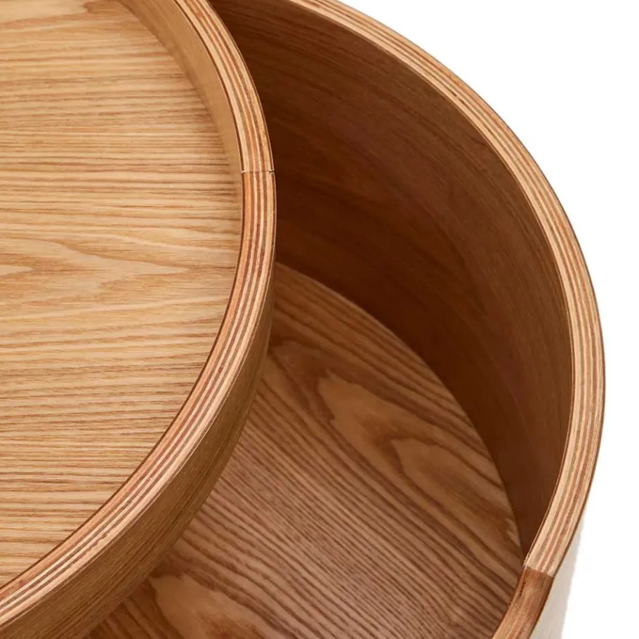 Sale Runder Beistelltisch mit Esche Furnier - Raso Tische