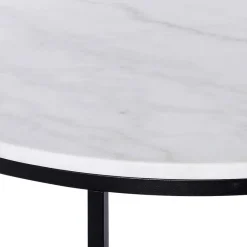 Runder Design Couchtisch mit Marmorplatte - Ciliuma Tische