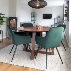 Sale Runder Designtisch & 4 Stühle - Annescu (fünfteilig) Tische