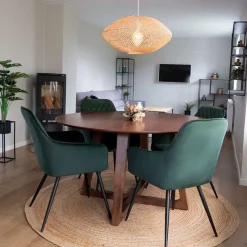 Sale Runder Designtisch & 4 Stühle - Annescu (fünfteilig) Tische