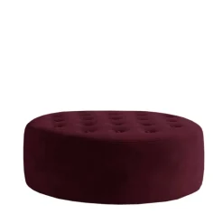 Sale Runder Hocker aus mattem Samt - Bondo Hocker