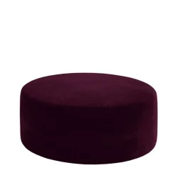 Sale Runder Polsterhocker in Bordeaux - Conceppa Hocker