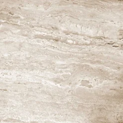 Runder Wohnzimmertisch aus Travertin Stein Beige - Cheyenne Tische