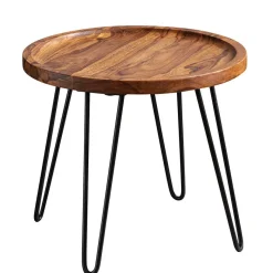 Best Runder Wohnzimmertisch mit Haarnadel Beinen - Venjar Tische