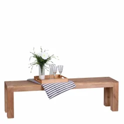 Best Rustikale Holzbank Vislan aus Akazie naturbelassen Sitzbank