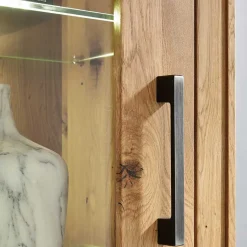 Outlet Rustikale Schrankwand Troncon aus Wildeiche (vierteilig) Wohnwände