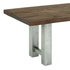 Outlet Rustikaler Industry Tisch mit Holz Wildeiche - Piave Tische