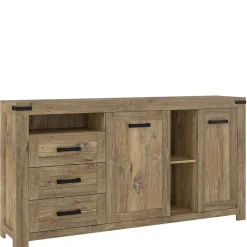 Best Rustikal-modernes Sideboard in Eiche Dunkel - Ginetta Sideboards