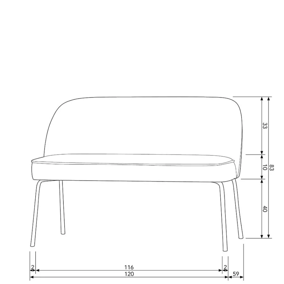 Best Samt Esstischbank in Graugrün - Ilussiana Sitzbank