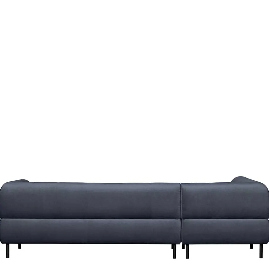 Samt L-Sofa in Dunkelgrau - Roccoss Sofas