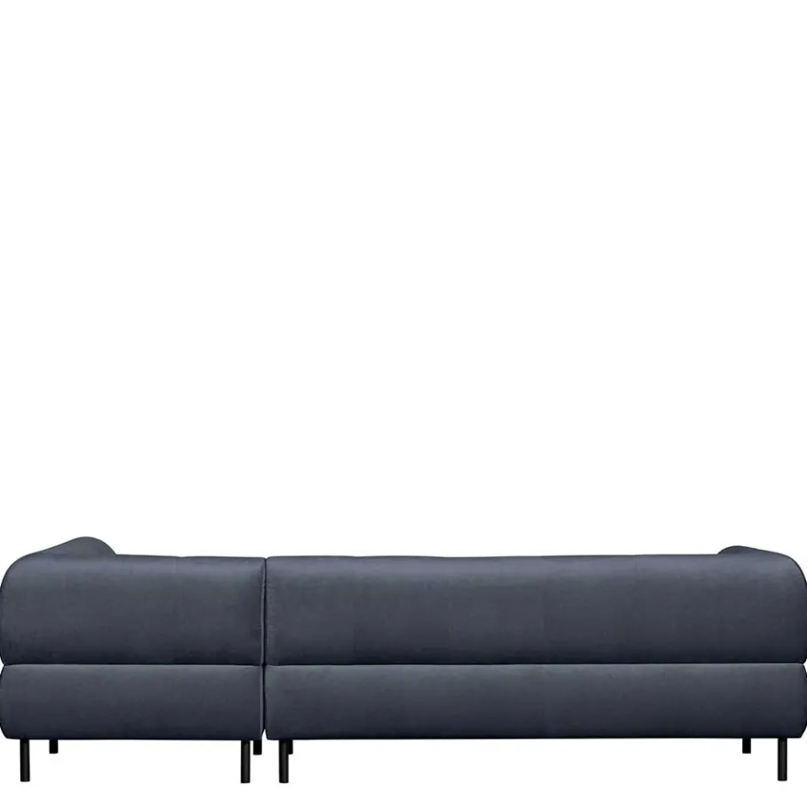 Samt L-Sofa in Dunkelgrau - Roccoss Sofas