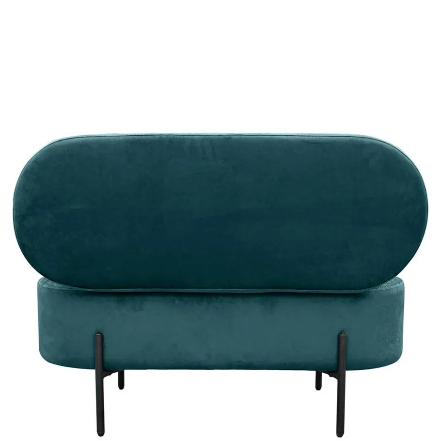 Samt-Truhenbank in Dunkelgrün - Comota Sitzbank