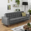 Sale Samtvelours Federkerncouch mit Bettfunktion - Vlacoma Betten|Sofas