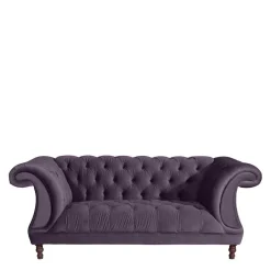 Best Samtvelours Sofa in Dunkellila - Valbreda Sofas