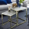 Clearance 2-Satz Couchtisch in Marmor Optik - Vilanda (zweiteilig) Tische
