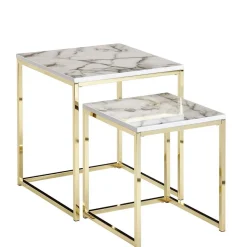Clearance 2-Satz Couchtisch in Marmor Optik - Vilanda (zweiteilig) Tische