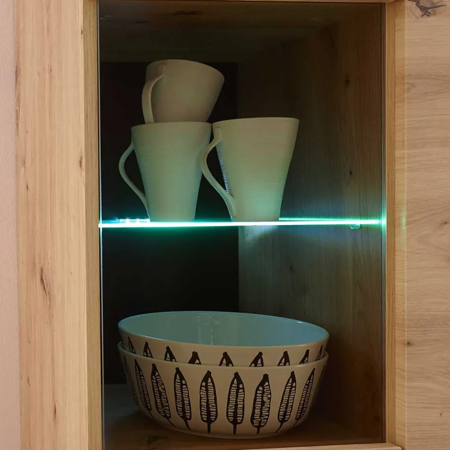 Clearance Scandi Anbauwand fürs Wohnzimmer - Olcian (vierteilig) Wohnwände