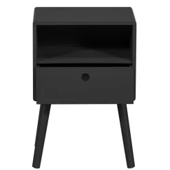Sale Scandi Chic Nachtkommode in Schwarz - Lemerzi Kommoden