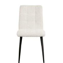 Sale Scandi Chic Polsterstuhl in Champagner Boucle - Acapelca Stühle