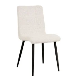 Sale Scandi Chic Polsterstuhl in Champagner Boucle - Acapelca Stühle