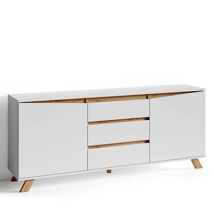 Sale Scandi Chic Sideboard in Weiß - Cady Sideboards