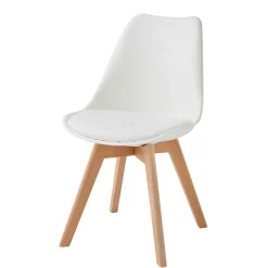 Scandi Chic Stühle mit Sitzschale - Savossa (4er Set) Stühle