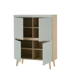 Sale Scandi Chic Wohnzimmermöbel Wohnwand - Armina (vierteilig) Wohnwände