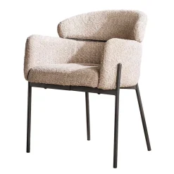 Sale Scandi Design Armlehnstuhl in Beige - Lalita (2er Set) Stühle