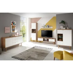 Online Scandi Möbel Set für Wohnzimmer - Cablos (fünfteilig) Wohnwände