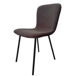 Sale Schalenstühle in Dunkelgrau Boucle - Cranita (4er Set) Stühle