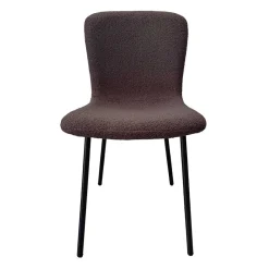 Sale Schalenstühle in Dunkelgrau Boucle - Cranita (4er Set) Stühle