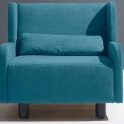Best Schlafsessel mit Armlehnen in Petrol Blau - Joncadoss Sofas