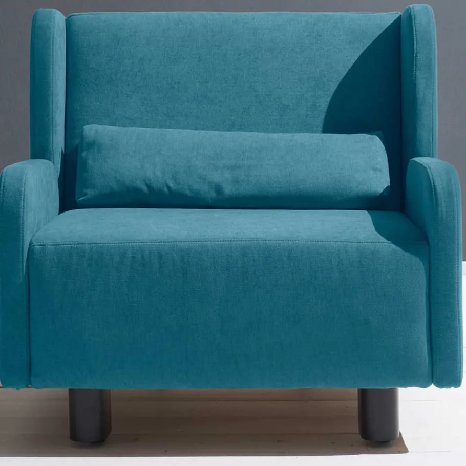 Best Schlafsessel mit Armlehnen in Petrol Blau - Joncadoss Sofas