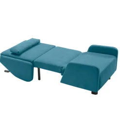 Best Schlafsessel mit Armlehnen in Petrol Blau - Joncadoss Sofas