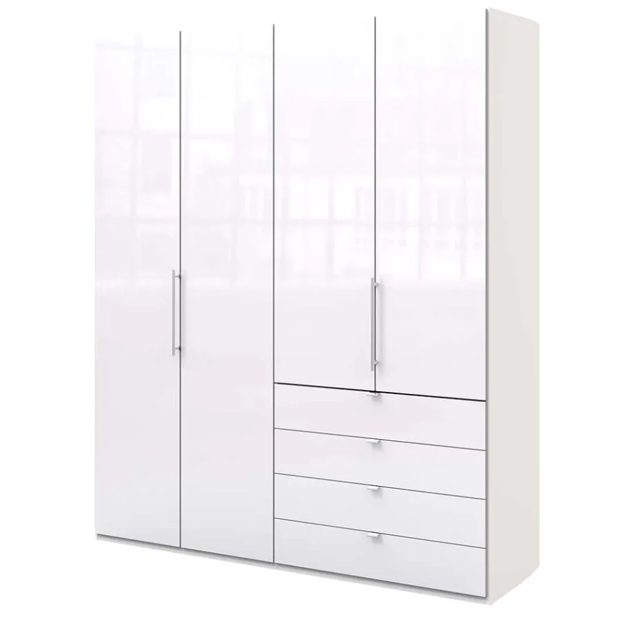 Sale Schlafzimmer Kombi-Kleiderschrank in Weiß - Dolienca Kleiderschränke|Schränke