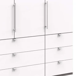 Best Schlafzimmer Kombi-Schrank mit sechs Schubladen - Tivierto Kleiderschränke|Schränke