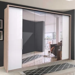 Outlet Schlafzimmer Schrank mit großer Spiegel Fläche - Bosays III Kleiderschränke|Schränke