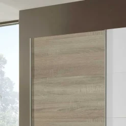 Schlafzimmerschrank Arno mit Weißglas Schränke