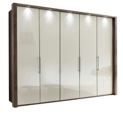 Outlet Schlafzimmerschrank Filmau in Cremeweiß Kleiderschränke