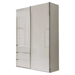Outlet Schlafzimmerschrank in Champagner Glasfront 165 cm - Dustins Kleiderschränke|Schränke