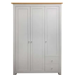 Sale Schlafzimmerschrank in Grau & Eichefarben - Poliesti Kleiderschränke|Schränke