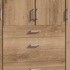 Schlafzimmerschrank in Holzoptik 179x199x58 cm - Osicria Kleiderschränke|Schränke
