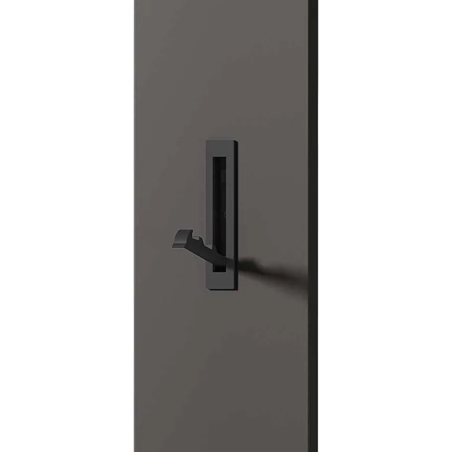 Best Schmales Garderobenpaneel in Dunkelgrau - Flemingo Garderoben