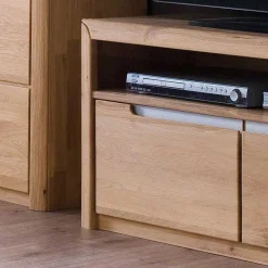 Schrankwand Croconia aus Wildeiche massiv (dreiteilig) Wohnwände