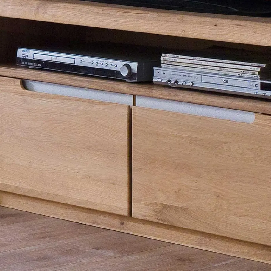 Schrankwand Croconia aus Wildeiche massiv (dreiteilig) Wohnwände