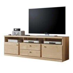 Online Schrankwand Smonia aus Wildeiche Bianco (vierteilig) Wohnwände