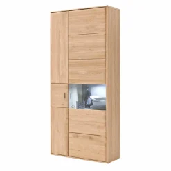 Online Schrankwand Vernella in Eiche Bianco (vierteilig) Wohnwände