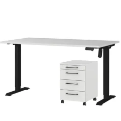 New Schreibtisch mit Rollcontainer Set - Chilena (zweiteilig) Tische