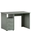 Schreibtisch mit Schubladen in Graugrün - Fegura Tische